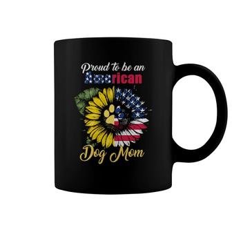 Dog American Dog Mom Sunflower Usa Flag 386 Paws Coffee Mug | Mazezy