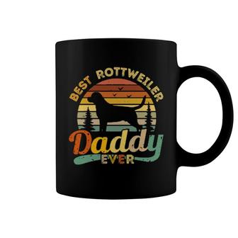 Dog Best Rottweiler Daddy Ever Retro Vintage 353 Paws Coffee Mug | Mazezy