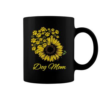 Dog Dog Mom Sunflower349 Paws Coffee Mug | Mazezy