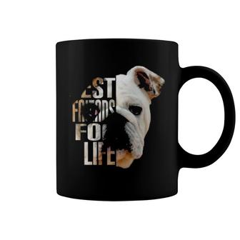 Dog English Bulldog Best Friends For Life Bulldog Dog Pet Lovers 508 Paws Coffee Mug | Mazezy UK