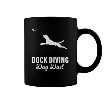 Dog Jumping Swimming Design Dock Diving Dog Dad Coffee Mug | Mazezy