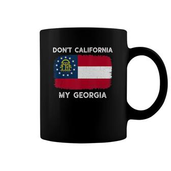 Don't California My Georgia Georgia Flag Retro Tank Top Coffee Mug | Mazezy