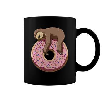 Donut Sloth Sleeping On A Donut Sloth Lovers Coffee Mug | Mazezy