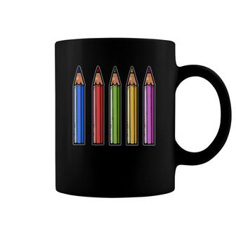 Drawing Crayon Pencil Art Teacher Education Coffee Mug | Mazezy