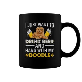 Drink Beer Hang With My Doodle T Goldendoodle Lover Coffee Mug | Mazezy