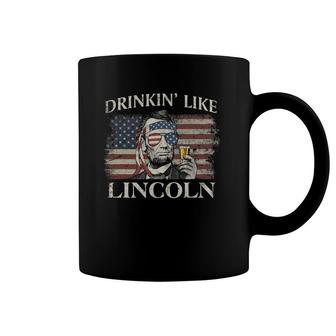 Drinkin' Like Lincoln Funny 4Th Of July Vintage Party Coffee Mug | Mazezy
