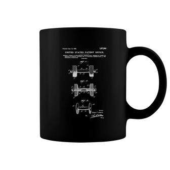 Dumbbell 1928 Patent Print, Dumbbell Blueprint Price Coffee Mug | Mazezy