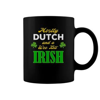 Dutch Wee Bit Irish Funny St Patrick's Day Gift Design Coffee Mug | Mazezy