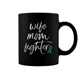 Dysautonomia Awareness Products Pots Ribbon Fighter Mom Coffee Mug | Mazezy