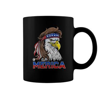 Eagle Mullet Merica Shirt Men 4th Of July American Flag Usa Coffee Mug | Mazezy