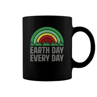 Earth Day Everyday Tree Rainbow Forest Trees Save Earth Top Coffee Mug | Mazezy