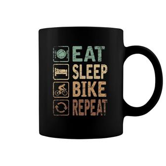 Eat Sleep Bike Repeat Bicycle Coffee Mug | Mazezy