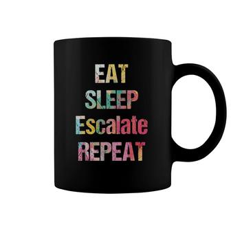 Eat Sleep Escalate Repeat Colour Summer Festival Outfit Gift Coffee Mug