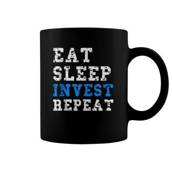 Eat Sleep Invest Repeat Cashflow Coffee Mug | Mazezy UK