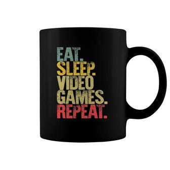 Eat Sleep Repeat Eat Sleep Video Games Repeat Coffee Mug | Mazezy
