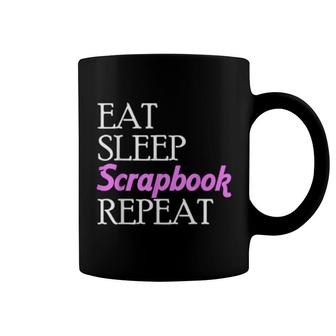 Eat Sleep Scrapbooking Scrapbook Scrapbooker Crops Aufkleber Coffee Mug | Mazezy