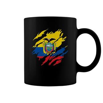Ecuadorian Flag Ecuador Ecuadorian Pride Roots Coffee Mug | Mazezy