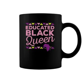 Educated Melanin Queen Black African American Women Gift Coffee Mug | Mazezy
