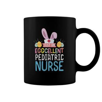 Eggcellent Pediatric Nurse Easter Bunny Ears Medical Coffee Mug | Mazezy