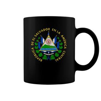 El Salvador Flag El Salvador Emblem Design Salvadoran Coffee Mug | Mazezy