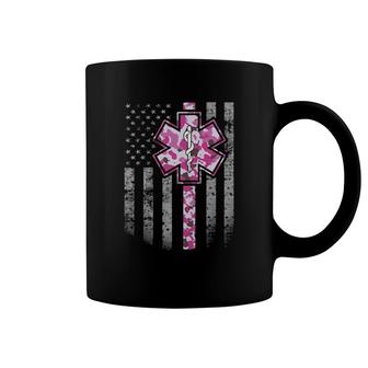 Emt Pink Camouflage Flag - Pink Emt Camo Coffee Mug | Mazezy