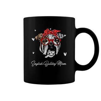 English Bulldog Mom Leopard Print Dog Lovers Mother Day Gift Coffee Mug | Mazezy