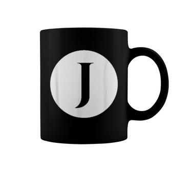 Enjoy Cool J Alphabet Cute Initial Monogram Letter J Coffee Mug | Mazezy
