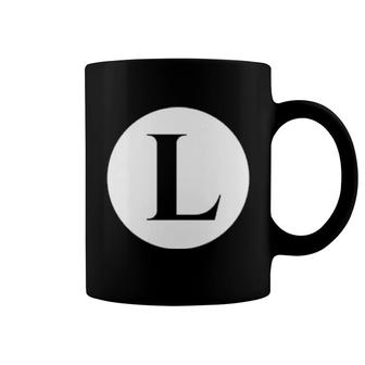 Enjoy Cool L Alphabet Cute Initial Monogram Letter L Coffee Mug | Mazezy