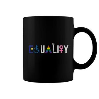 Equality Pwd Lgbt Black Pride Raised Fist Women Rights Gift Coffee Mug | Mazezy