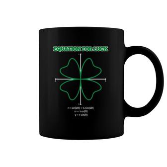 Equation For Luck Math Teacher Gift Idea St Patrick's Day Coffee Mug | Mazezy