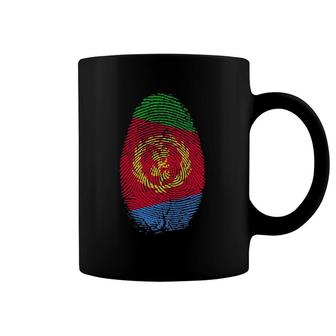 Eritrea Flag Fingerprint It Is In My Dna Gift For Eritreans Coffee Mug | Mazezy