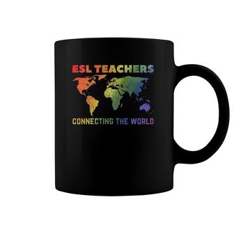 Esl Teachers Connecting The World Virtual Teacher And Tutor Coffee Mug | Mazezy