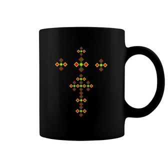Ethiopian Cross Art Tee Ethiopian Traditional Clothes Art Coffee Mug | Mazezy