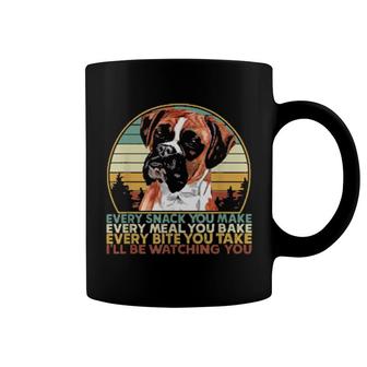 Every Snack You Make Boxer Mom Vintage Dog Mom Dog Coffee Mug | Mazezy