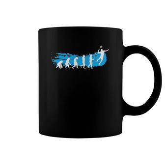 Evolution Badminton Shuttlecock Badminton Player Gift Coffee Mug | Mazezy