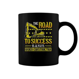 Excavator Driver Road To Success Heavy Equipment Operator Coffee Mug | Mazezy