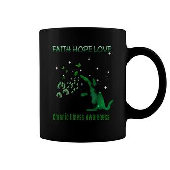 Faith Hope Love Chronic Illness Awareness Coffee Mug | Mazezy