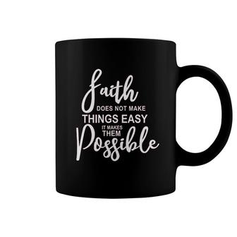 Faith Letter Possible Coffee Mug | Mazezy