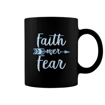 Faith Over Fear Christian Fashion Gifts Coffee Mug | Mazezy