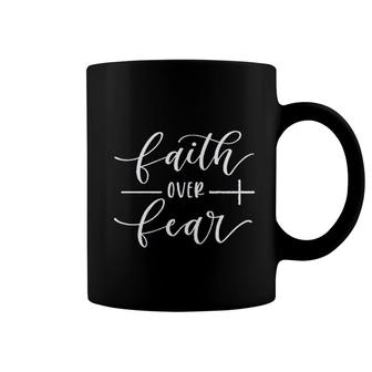 Faith Over Fear Gift Coffee Mug | Mazezy