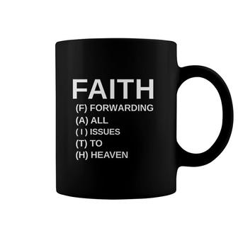 Faith Round Neck Graphic Cute Funny Coffee Mug | Mazezy