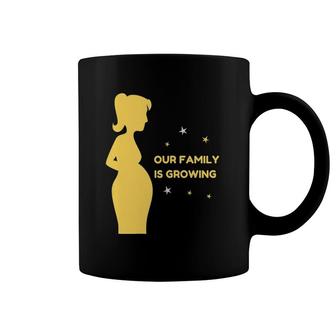 Family Is Growing Mom Baby Pregnant Mom Or Sister Coffee Mug | Mazezy
