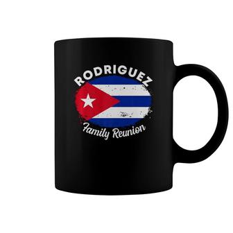 Family Reunion 2021 With Cuba Flag For Rodriguez Family Premium Coffee Mug | Mazezy