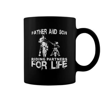 Father And Son Riding Partners For Life Dads Sons Coffee Mug | Mazezy