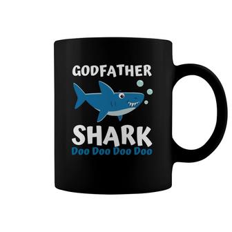 Father's Day Gift From Godson Goddaughter - Godfather Shark Coffee Mug | Mazezy