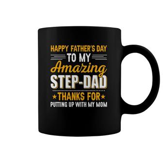 Father's Day To My Amazing Stepdad Putting Up Step Dad Coffee Mug | Mazezy