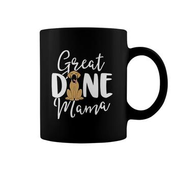 Fawn Great Dane Mama Dog Owner Women Mom Gift Coffee Mug - Seseable