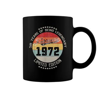 February 1972 50Th Yrs Old Birthday 50 Years Being Legendary Coffee Mug | Mazezy