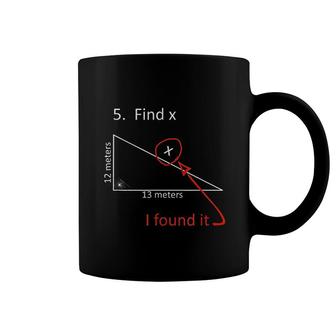 Find X Funny Math Humor With Spider Web Coffee Mug | Mazezy