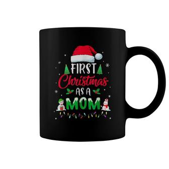 First Christmas As A Mom Christmas New Mom Coffee Mug | Mazezy